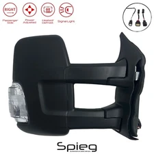 Long Arm Passenger Side Mirror for 2015-24 FORD TRANSIT Cargo Van w/ Turn Signal