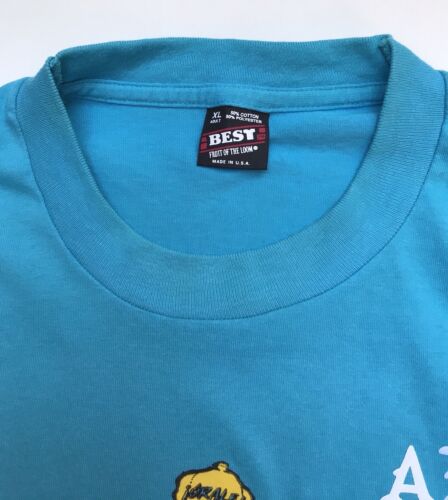 Vintage Best Fruit Of The Loom Alex Soy Carbon Blue T-Shirt Single Sti Herren XL USA - Bild 3 von 6