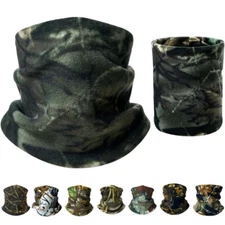 Warmer Camo Neck Gaiter Winter Polar Fleece Face Masks Cover Scarf for Men Women