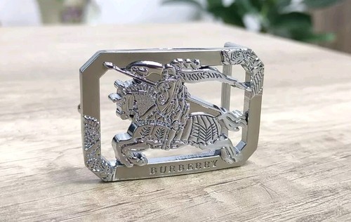 Fibbia per cintura Burberry tono argento