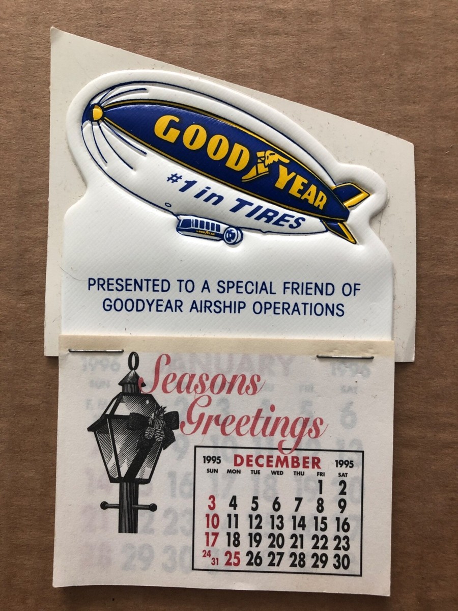 POSTAGE STAMP / グッドイヤー \"#1 in TIRES” Goodyear Blimp Silver Metallic with Blue and Yellow Graphics