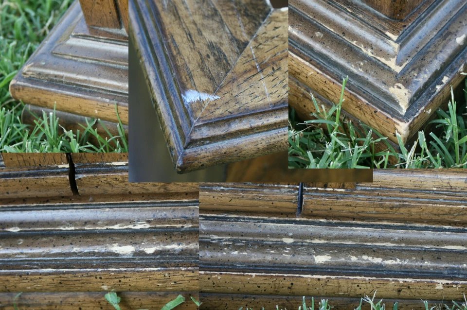 ¿Mesas auxiliares vintage años 80 pizarra superior nogal? Gordon's Inc Muebles Renacimiento Español 2 Foto 4 de 4