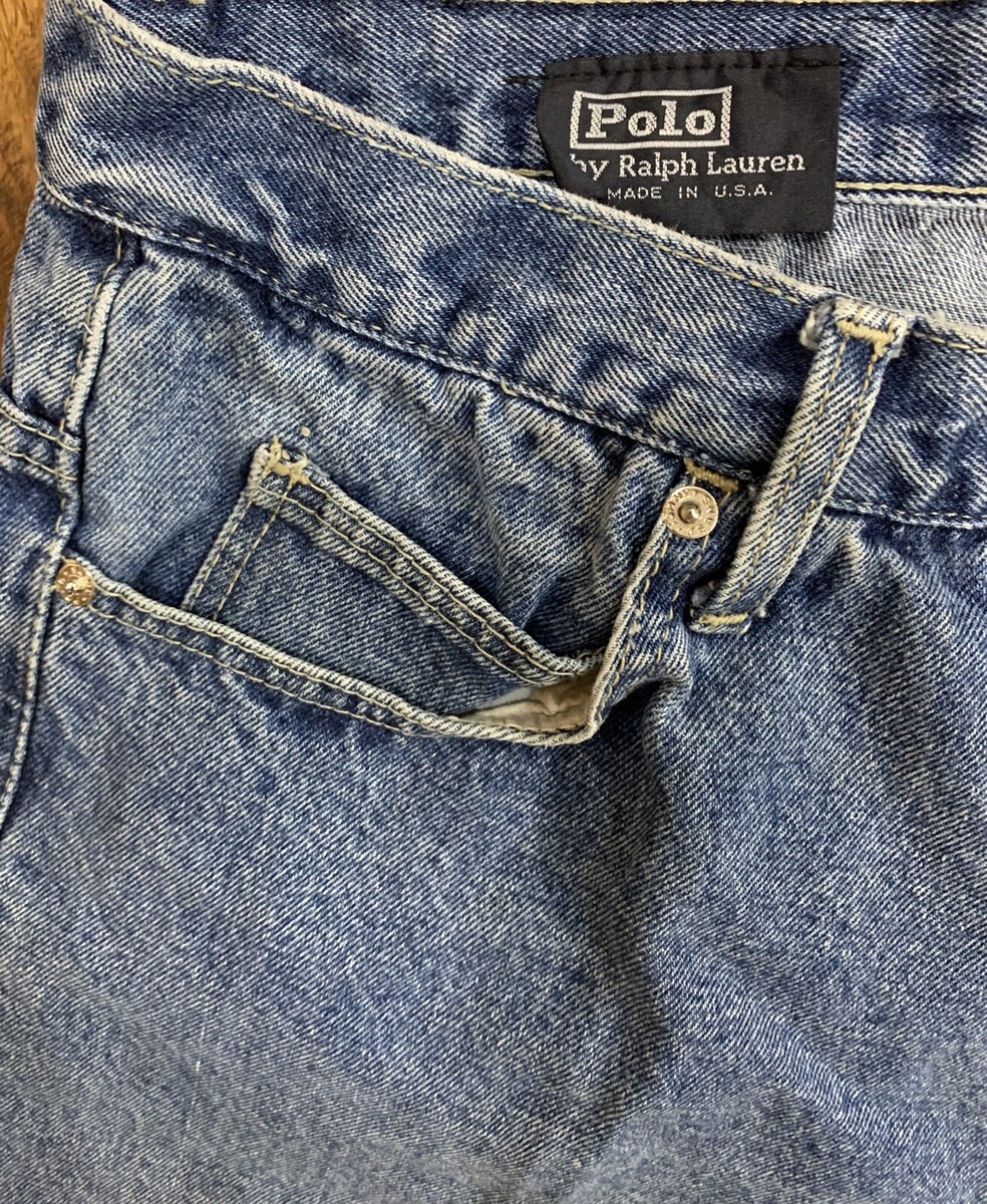 パンツ 90s polo by Ralph Lauren made in USA Vintage 90s Polo Ralph Lauren Painter Jeans 14 Waist 27 EUC