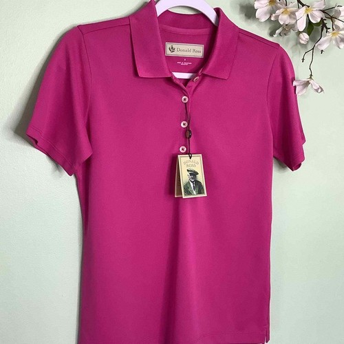Donald Ross Golf Polo Shirt Bright Pink Short Sleeve NWT eBay