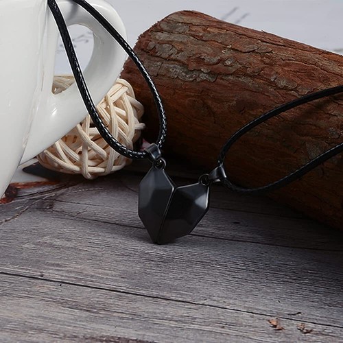 Matching Necklaces for Couples Best Friends Magnetic Love Heart Jewelry - Picture 16 of 16