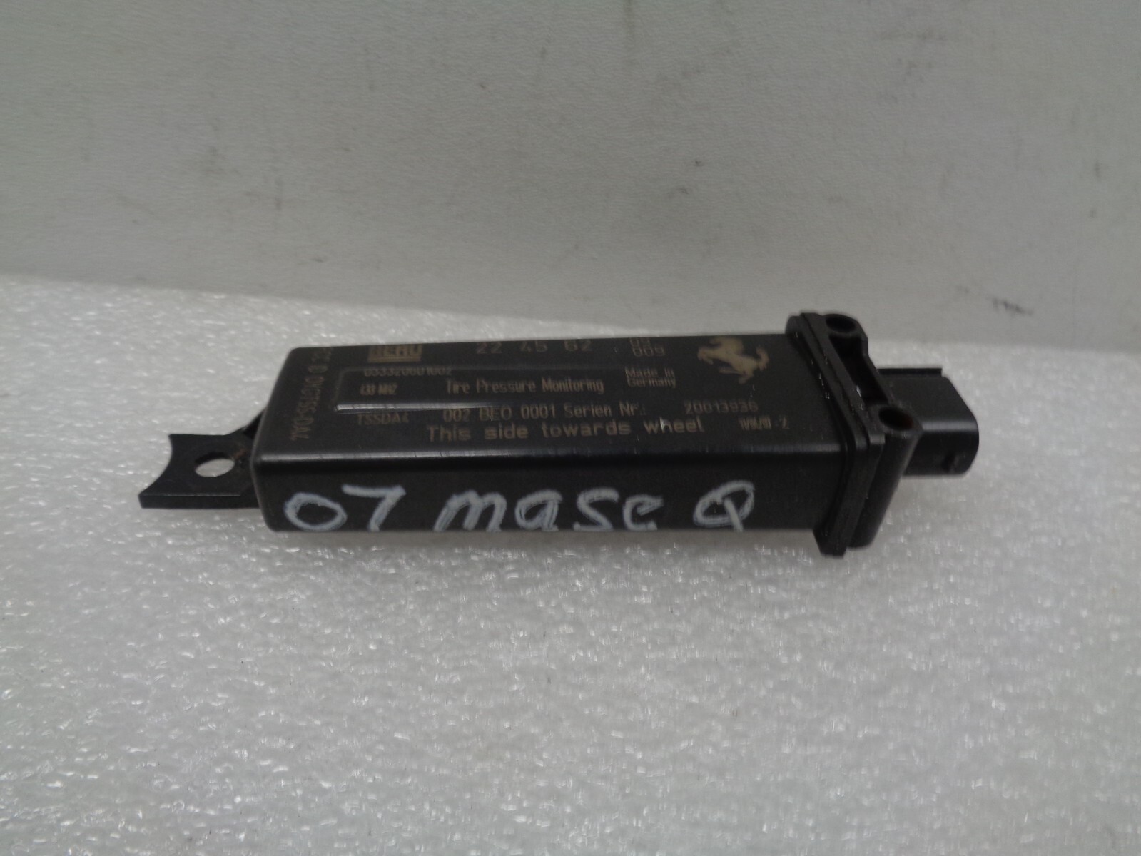 04-08 Maserati Quattroporte M139 TPMS Tire Pressure Monitor Sensor OEM AK230157