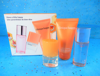 Clinique Have A Little Happy Set ~Happy Heart Perfume ~Happy