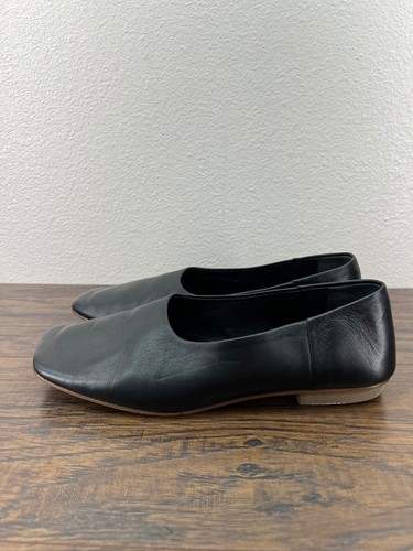 COS Square Toe Soft Leather Ballerina 