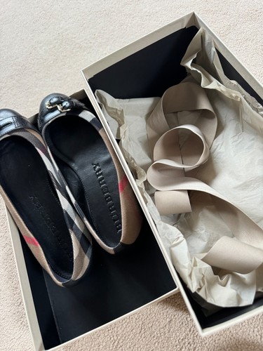 Burberry House Check Bridle Avonwick Ballerina Flats UK 4/ EUR 37 with box - Picture 2 of 7