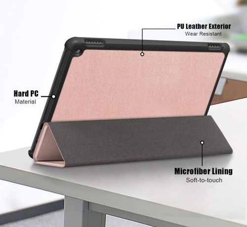 Pink AMAZON FIRE HD 10 TABLET Case, Smart Cover, Stand, Protection- New Sealed - Picture 7 of 7