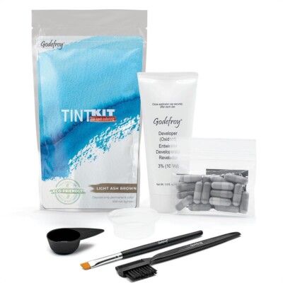 Godefroy Hair Color Tint Kit 20 Applications (Light Ash Brown)