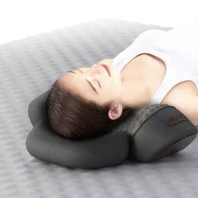 Portable Electric Neck Massager Pain Relief Massage & Stretcher Pillow Traction