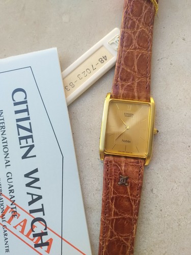 CITIZEN NOBLIA Orologio Da polso Uomo Anni 80 Vintage Rare NEW Pila scarica  n311 | eBay