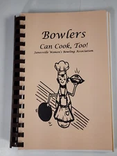 Vintage Cookbook Janesville WI Women's Bowling Bowlers Can Cook Too Beer Stew
