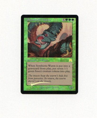 MTG English Tempting Wurm Light Play Foil Onslaught | eBay