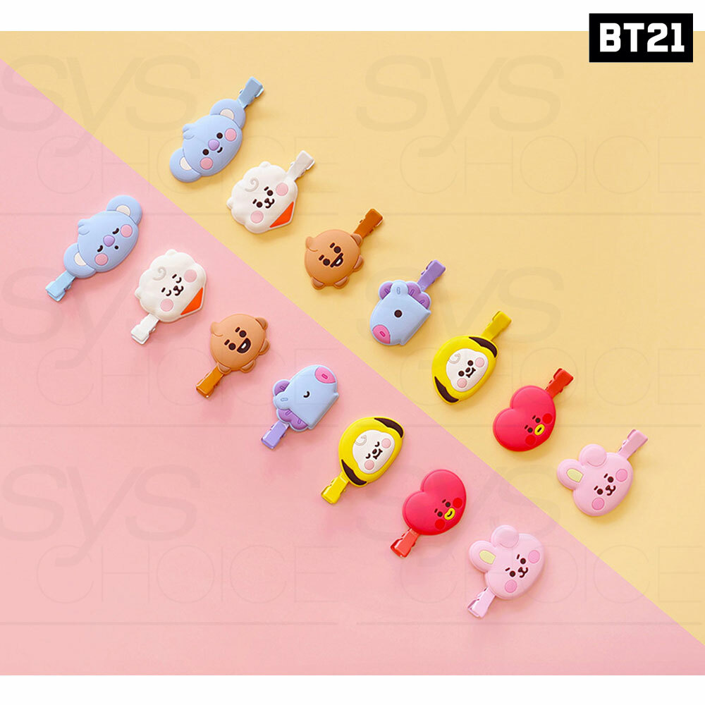 BTS BT21 Official Authentic Goods Baby Hair Clip 2p + Tracking