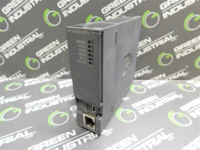 USED Mitsubishi Melsec-Q Q13UDEHCPU CPU Unit 130k step max. missing small cover