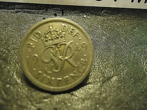 1949  6P  UNITED KINGDOM COIN