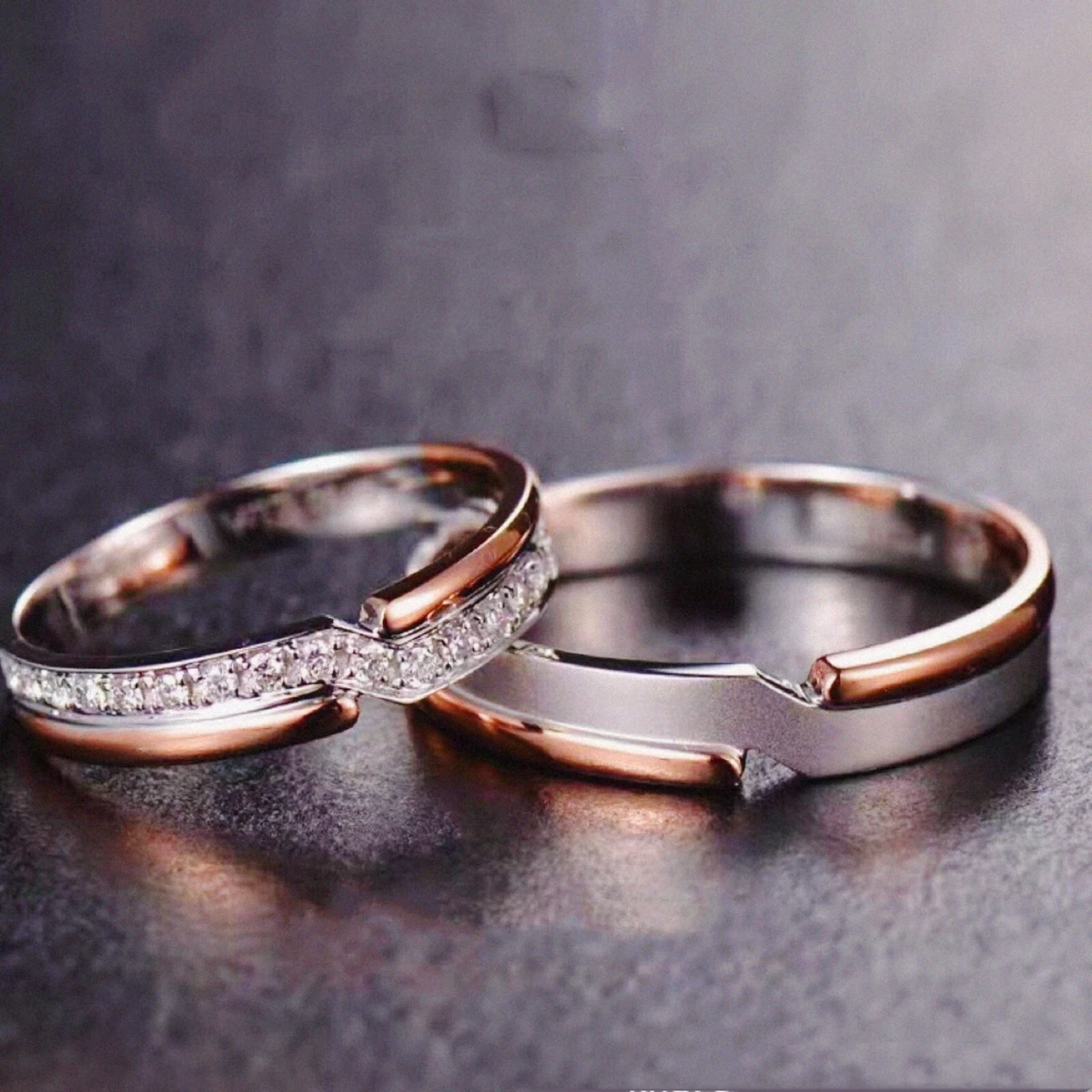 Adjustable Couple Rings for Lovers in Silver Stylish King Queen Design  Valentine | eBay