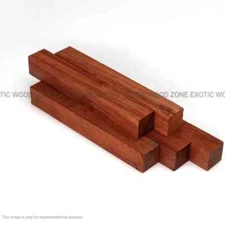 12 Pcs, Padauk Pen Blank 3/4x 3/4x 6 Woodturning Carving Block- Free US Shipping