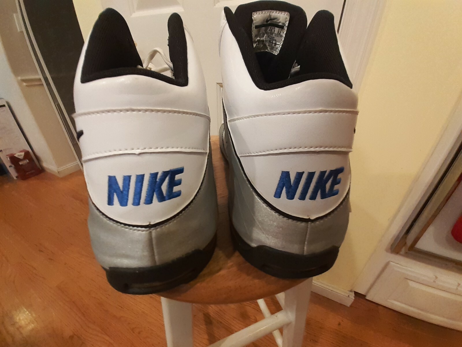 Rare Nike Air Max Full Court Mens Size 14 White Blue Mid Top 417792-105 image 6