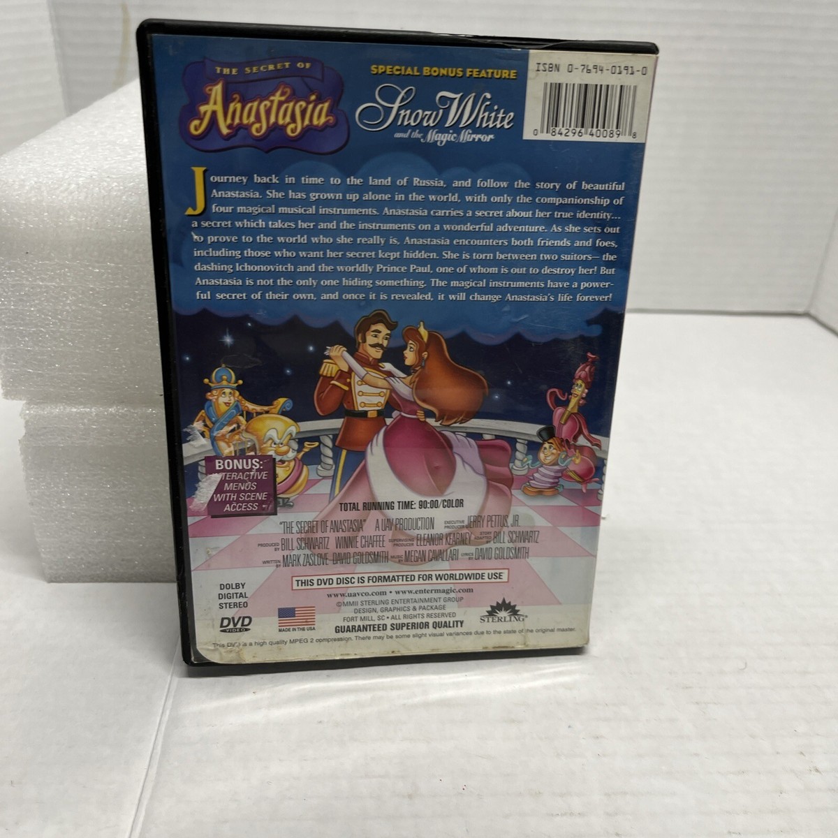 The Secret of Anastasia (DVD, 1997) 84296400898| eBay