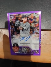 2023 Topps Chrome Purple Speckle Refractor /299 Korey Lee #RA-KL Rookie Auto RC