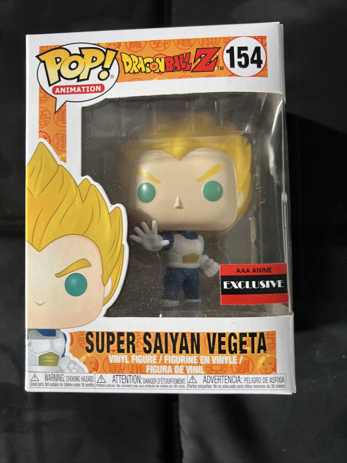 Super Saiyan Vegeta #154 Funko Pop! Aaa Exclusive Dragon Ball Z Dbz