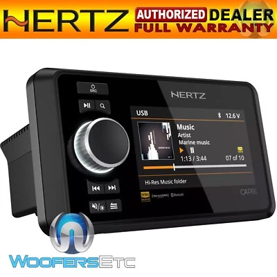 HERTZ CAPRI-H100 HI-RES AUDIO 280W MARINE DIGITAL MEDIA BLUETOOTH RECEIVER NEW