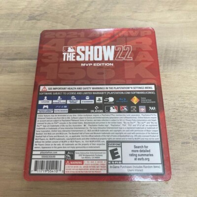 SONY PS4 MLB The Show 22 MVP Edition NEW SEALED | eBay
