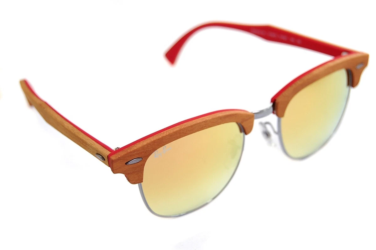 Ray-Ban Clubmaster Wooden Retro Sunglasses for Men for sale | eBay