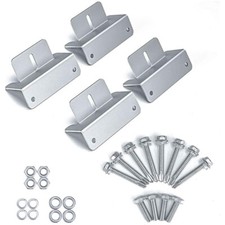 4 Pcs of Solar Panel Mounting Z Brackets for RV Boat Wall Off Gird Roof Inst
