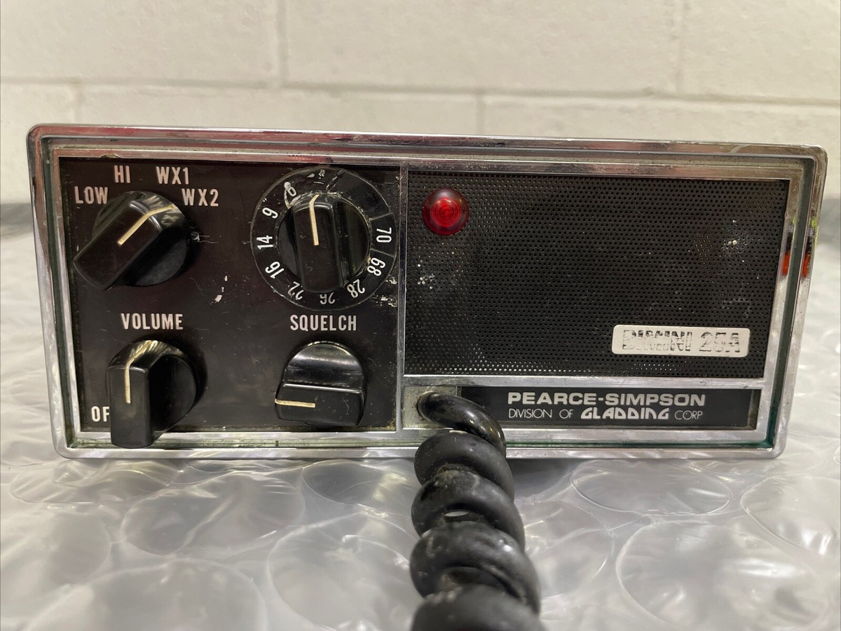 Vintage PEARCE-SIMPSON Bimini 25A VHF Marine FM Radiophone Vintage PEARCE-SIMPSON Bimini 25A VHF Marine FM Radiophone