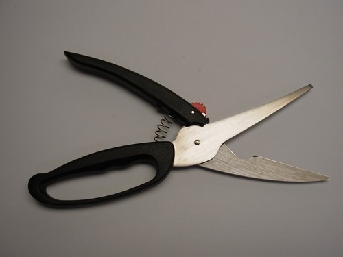 Paderno 10" Scissors Shears Made in Italy Curved Blade Kitchen Bone Poultry Lock - Picture 3 of 4