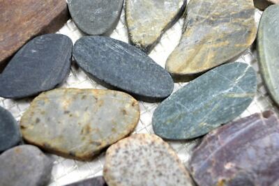 Mosaico Ciottoli Fiume Bianco - Piastrella 30x30 Cm Per Doccia O Pavimento - Foto 13