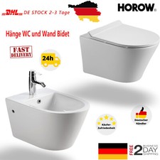 WC sospeso e bidet | WC girevole set completo lavabo profondo sedile WC fino a 400 kg