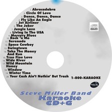 CUSTOM KARAOKE STEVE MILLER BAND 20 GREAT SONG cdg CD G RARE  FLY EAGLE JOKER