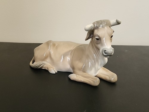 Lladro Ox Figurine 1390 - Retired Porcelain 1400 Group Nativity - Excellent - Picture 1 of 13