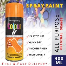 All Purpose Spray Paint Aerosol Matt Gloss Satin Primer Metal Wood Plastic 400ml