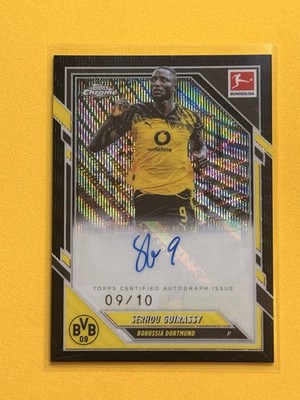 Serhou Guirassy /10 Black Auto Topps Bundesliga Chrome 2025/26 BVB 09 Jersey Nr.
