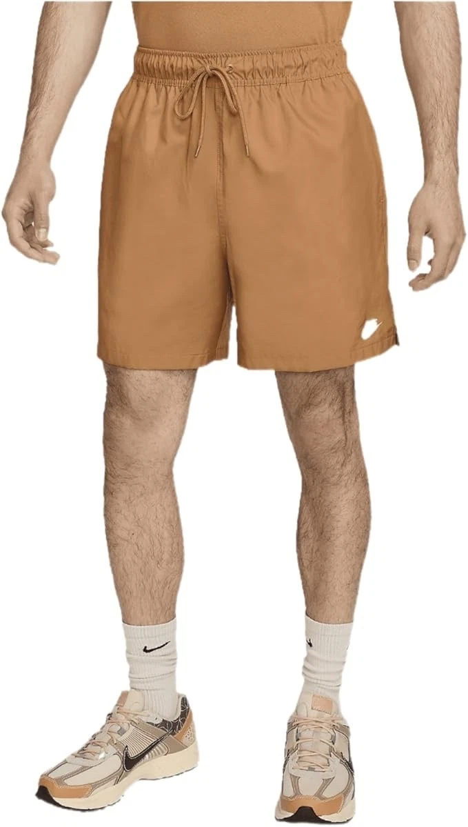 Nike Men's XL Club Woven 6" Flow Athletic Lined Shorts Flax FN3307-224