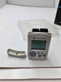 Sega Dreamcast White VMU OEM Visual Memory Unit TESTED WORKS PERFECT W/CAP #B27