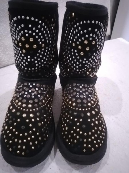 Women UGG Boots Black Suede 38 #O09W