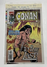 Conan The Barbarian 3 Color Separation Films 3M Comic Cover Production Art