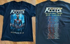Accept Band Humanoid Tour 2sides T-shirt All S to 5XL NZL381
