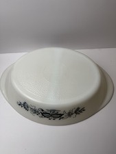 Glasbake Blue Onion Divided Casserole 