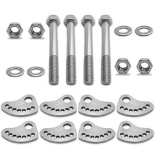 4 PCS 304 Stainless Steel Camber Lock Alignment Fix  Upper Arm Cam Bolt Kit ...