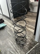 Black Metal Toilet Paper Holder Bathroom Home Decor