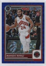 2023-24 Panini NBA Hoops Premium Stock Blue Prizm 18/25 Markquis Nowell #57 7n6