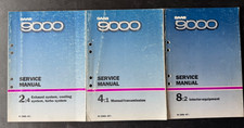 1986 1987 Saab 9000 Exhaust Turbo Cooling Transmission Interior Service Manual